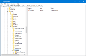 Outlook 2016 profiles