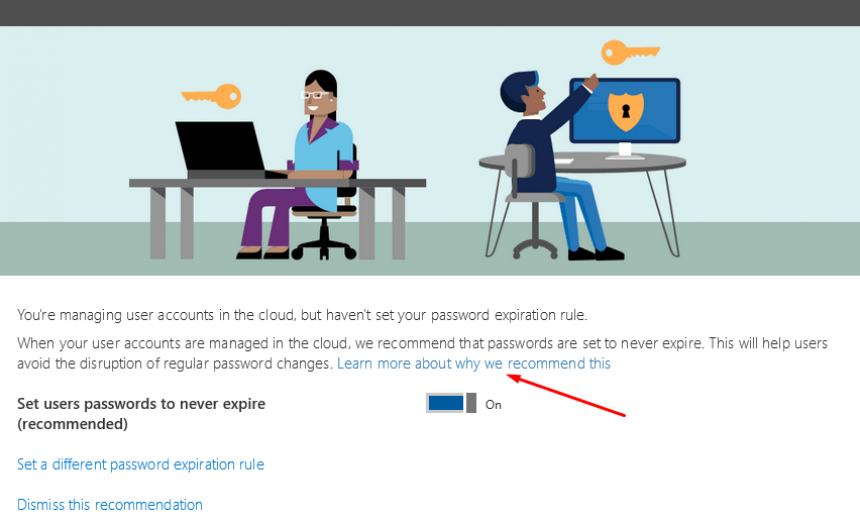 Recommended Password Settings in Office 365