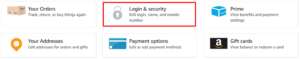 Amazon Login and Security