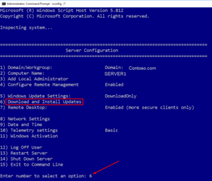 SConfig command