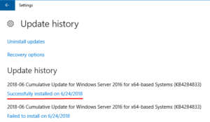 Windows Update History