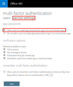 Allow users to create app passwords