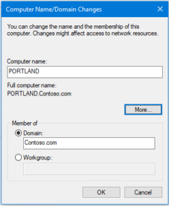 Computer Name/Domain Changes