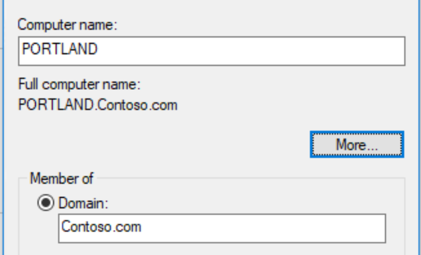 Computer Name/Domain Changes