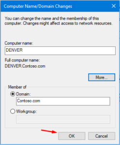 Computer Name / Domain Changes