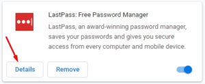 LastPass Extension for Google Chrome