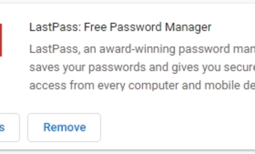 LastPass Extension for Google Chrome