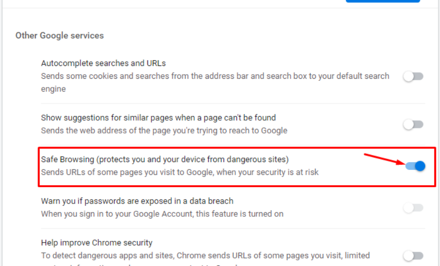 Securing Google Chrome Browser