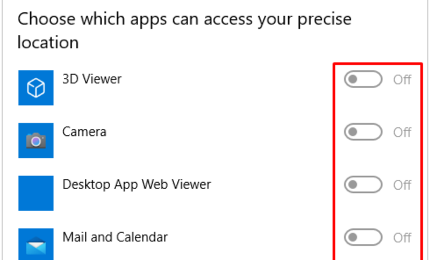 Clearing Windows 10 location history