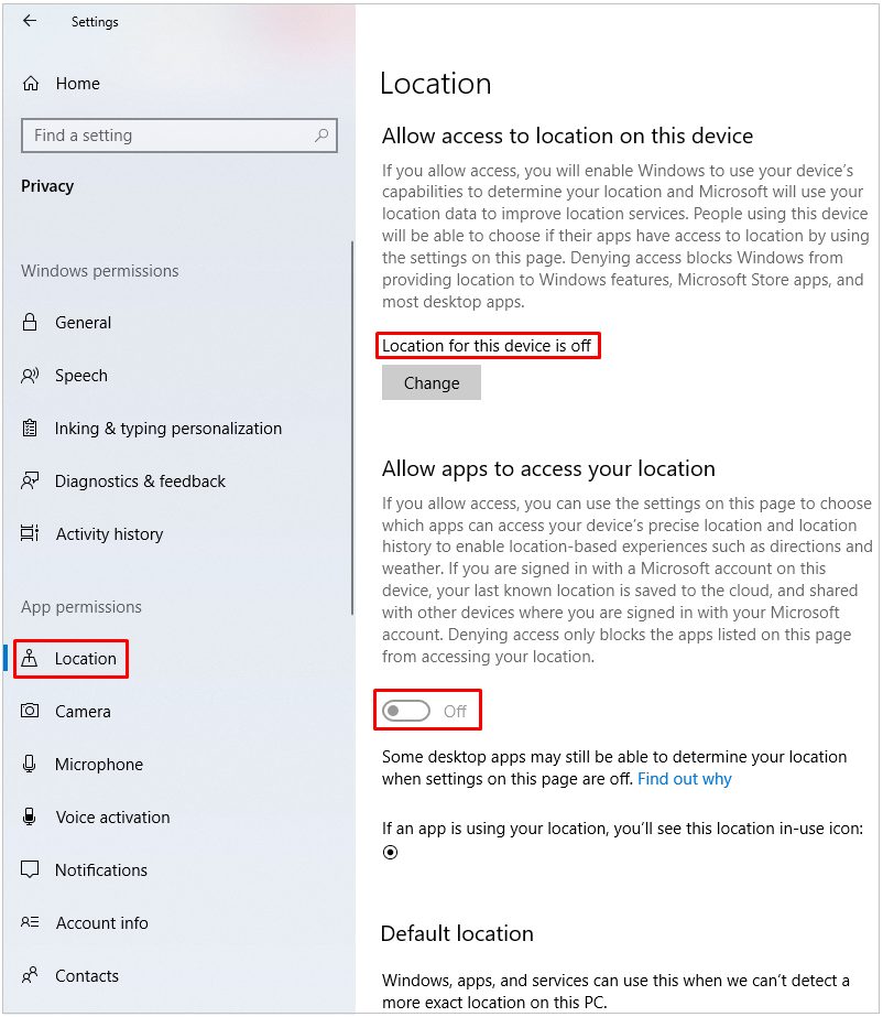 Disable-location-access-in-windows10 | Alexander's Blog