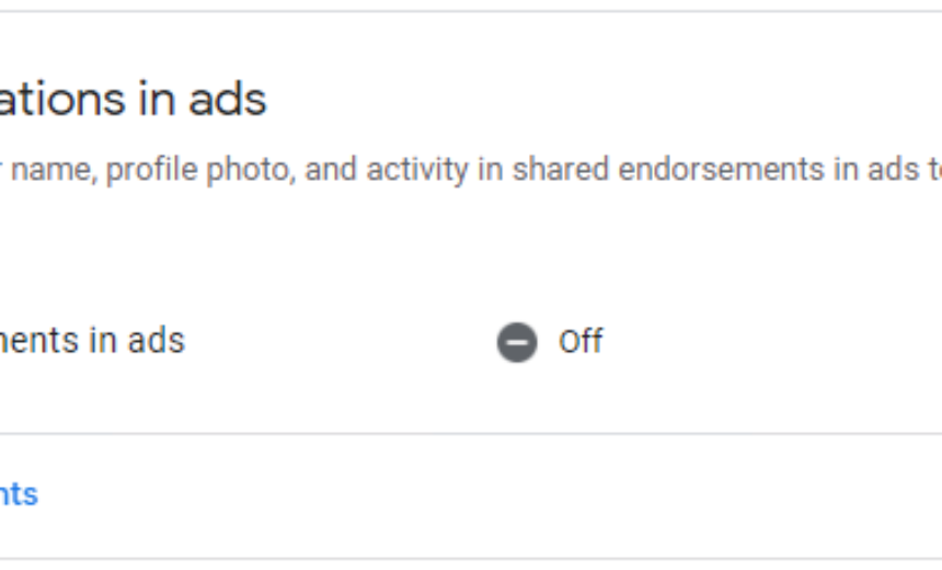 Share recommendations in ads