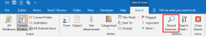 Outlook Recent Search History