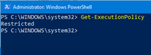 Get-ExecutionPolicy