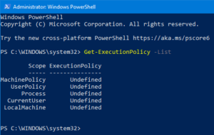 Get-ExecutionPolicy -List